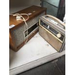 Two vintage radios as found