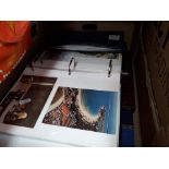 A box of postcards and photographs