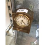 Small brass Edwardian clock