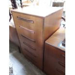A G-Plan teak chest of drawers, height 103cm.