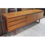 A 1960s teak sideboard by White & Newton, length 217cm, depth 45cm & height 70cm.