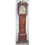 An 18th century longcase clock, brass dial inscribed 'Jno Williamson Bold', width 31cm, eight day