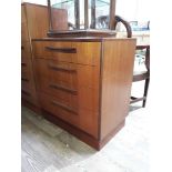 A G-Plan Fresco teak chest of drawers, height 76cdm.