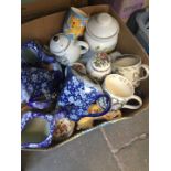 Box of pottery