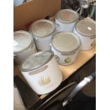6 tins of 2L paint by Conran.