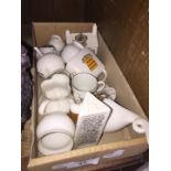 A box of crested china