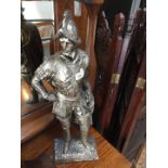 A plaster figure of a soldier