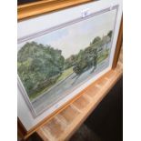 After Ken Howard, '3 RTR Tidworth', signed ltd edition print, signed in pencil, framed and glazed.