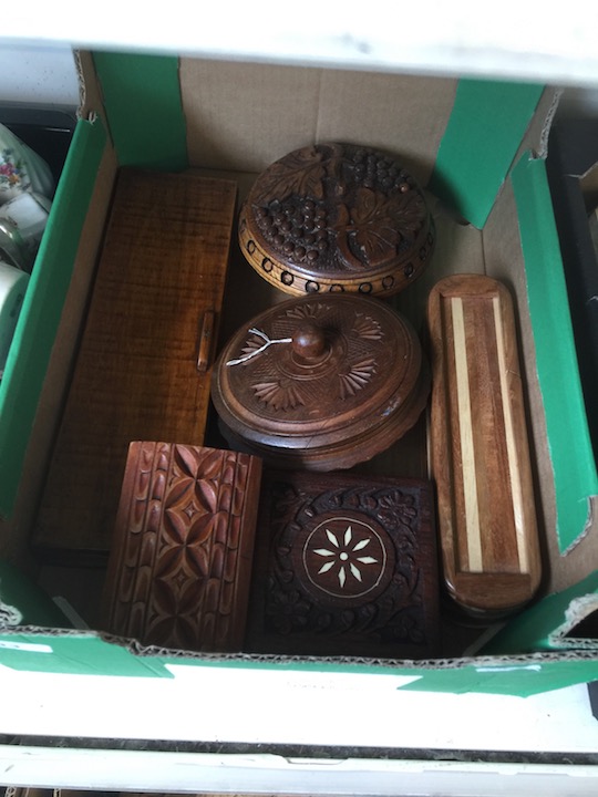 Box of wooden boxes