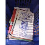 A box of approx 70 football programmes from 1950s - 1960s