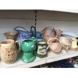 Various Art deco pottery etc.