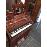 A Victorian harmonium