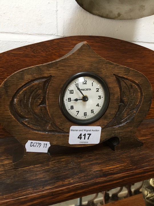 A German Precista small mechanical wind mantel clock.