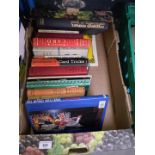 A box of books relating to magic