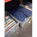 3 large crates of transport related books.