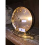 A solid brass Saint Blaise quartz clock