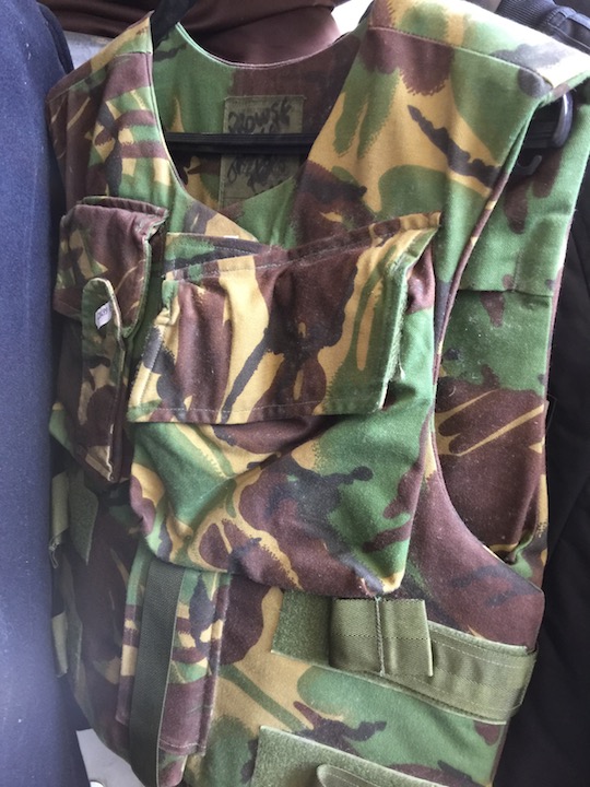 An Army body armor - DPM.