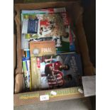 A box of football programmes to include Finals and Internationals