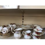 Approx. 50 pieces of Royal Albert Old Country Roses china