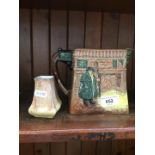 A Royal Doulton small vase and a Charles Dickens Royal Doulton jug