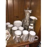 Stoneware coffee set