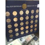 100 Years of Football The story of FA Cup Winners 1872-1972, collection of 31 medallions.
