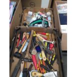 2 trays of tools etc