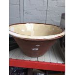 A large terracotta bowl / planter.
