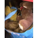 A bag of vintage teddy bears