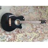 Swift' cutaway guitar/restrung, piano black finish