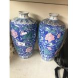 Pair of pottery vases