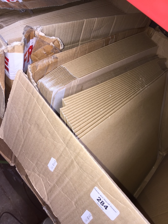 2 boxes of LP mailers and stiffeners