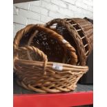 3 wicker baskets