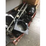 Two boxes of theatre lights