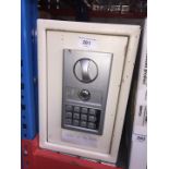 A small digital safe with key