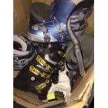 A box of ski boots