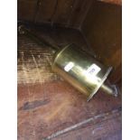 Old brass bottle jack