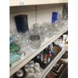 A collection of glassware