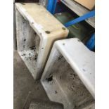 2 Belfast sinks - used as planters