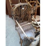 4 Glenister oak slat back chairs