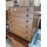 A Schreiber retro chest of drawers