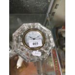 Waterford crystal clock