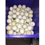 A box of golf balls.