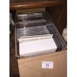 A box of CDs