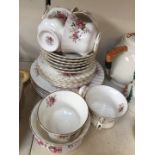 A set of 24 pieces of Royal Albert "Lavender Rose" tea set.