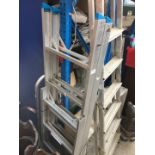 A aluminium loft ladder.