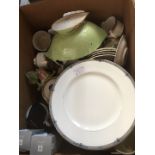 Box of china and collectables