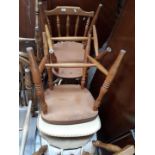 A set of 4 kitchen chairs
