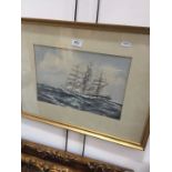 David M Harrison, sailing boat, watercolour, signed and dated 1976 lower left, glazed and framed.