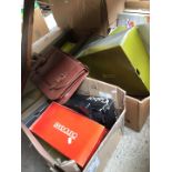 Various boxes of shoes